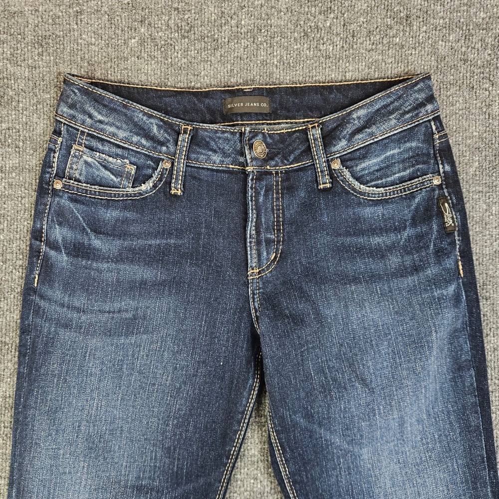 Silver Suki Skinny Jeans Womens 26 Mid Rise Denim Dark Wash Stretch Blue Casual - Picture 10 of 11